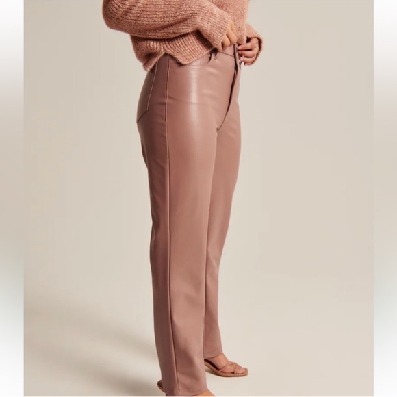 Abercrombie & Fitch Curve Love The 90s Straight Ultra High Rise Pants Size 30 - Picture 3 of 11